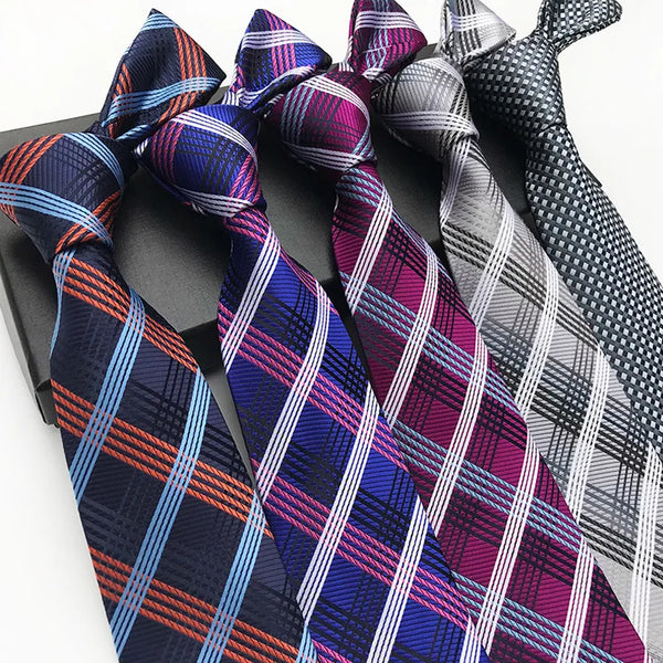 20 Pattern Fashion Men's Classic Plaid Tie for Man