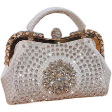 2024 New Luxury Fashion Diamonds Women's Handbags Leather Design